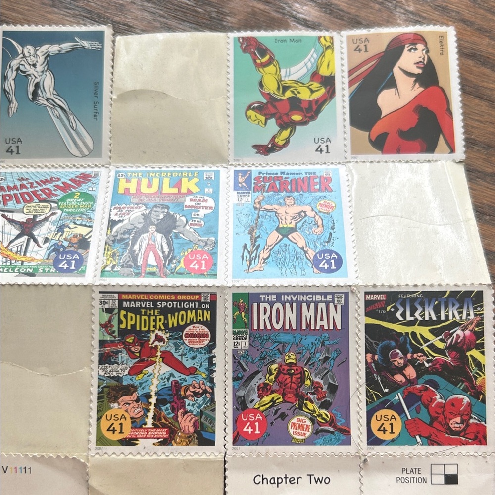 Marvel Superhero Stamp Collection